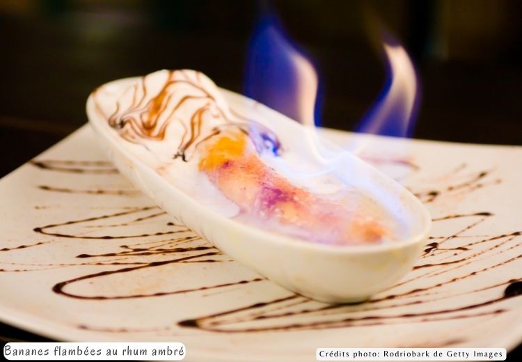 Banane flambee au rhum