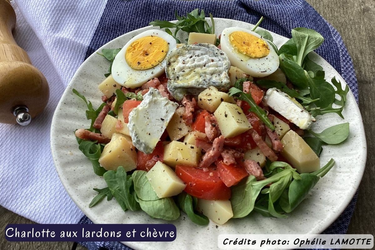 Charlotte aux lardons et chevre