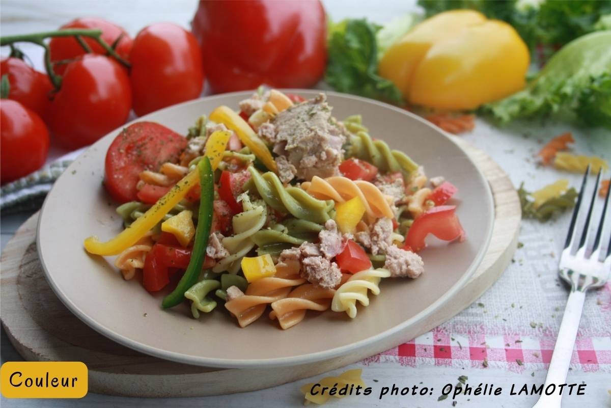 Salade Torsades aux 3 couleurs