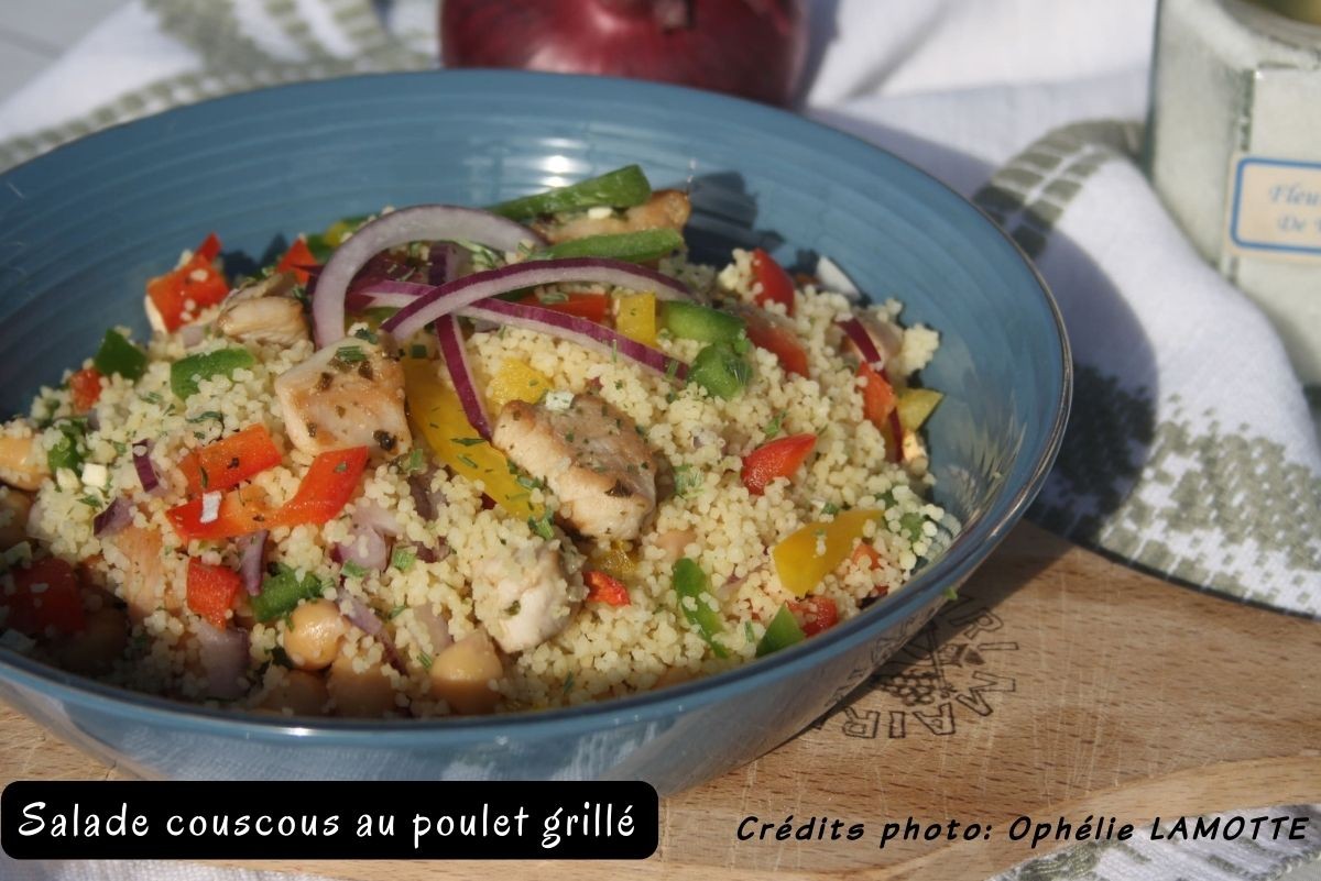 Salade Couscous au poulet grillé