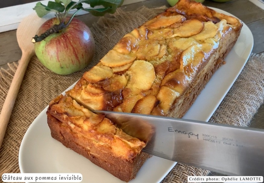 Gateau aux pommes invisible