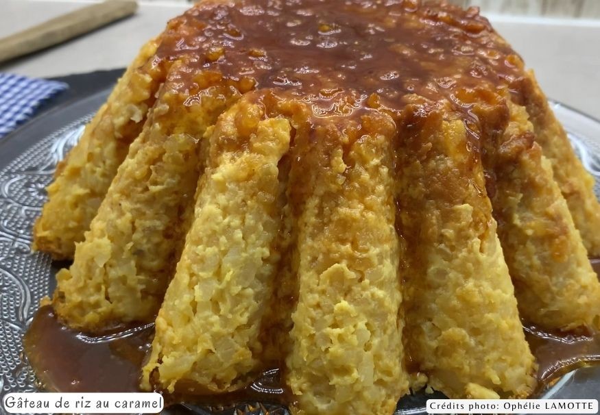 Gateau de riz au lait et son caramel