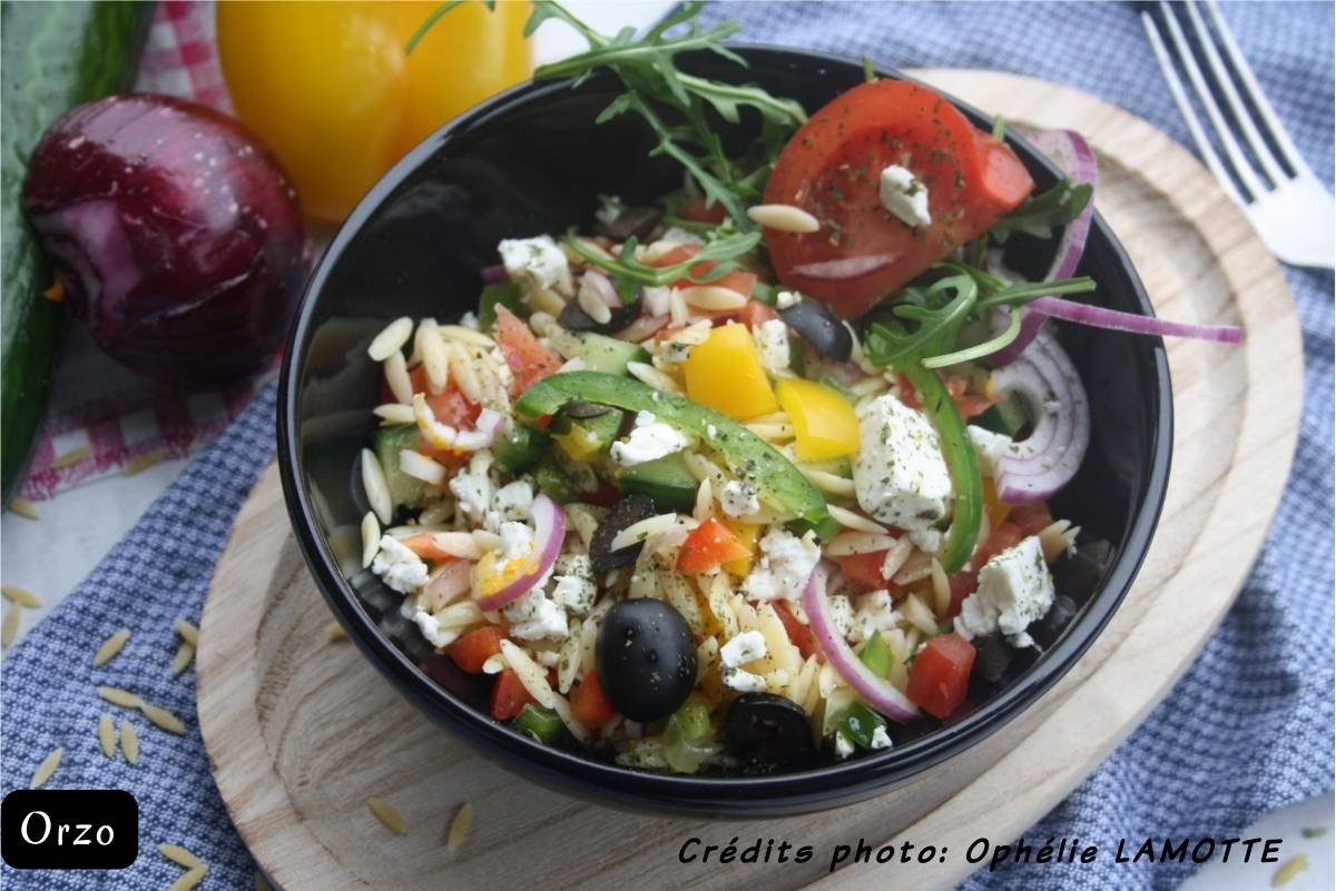 Salade Orzo végétarien
