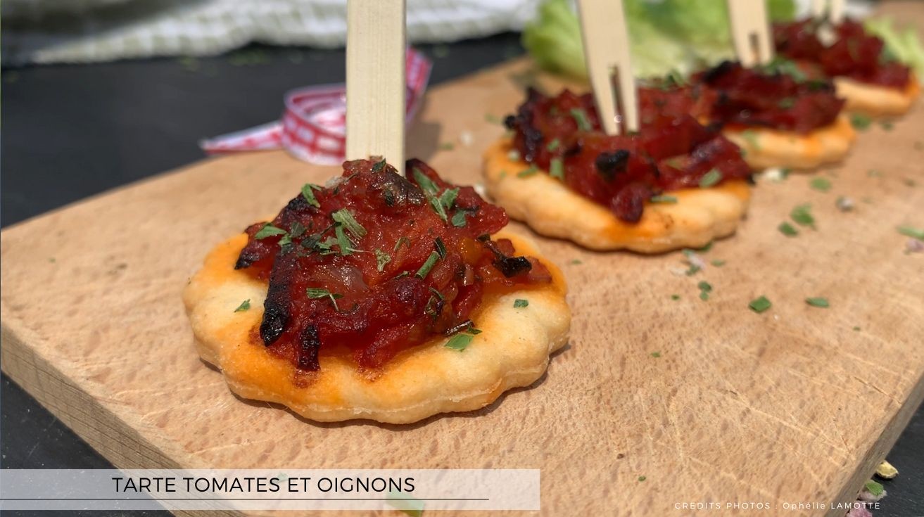 Tarte tomates et oignons