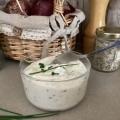 Sauce fromage blanc et ciboulette pour apéritif ou salade composée