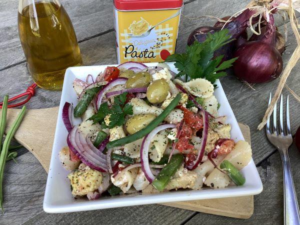 Salade de pâtes - Ophélie LAMOTTE Diététicienne Nutritionniste