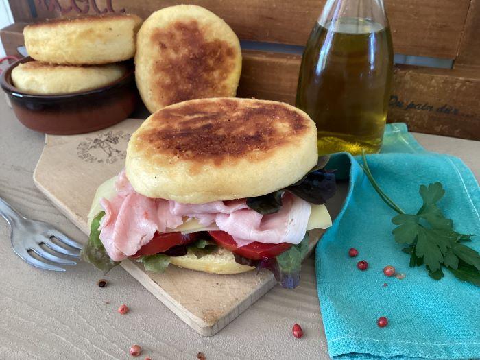 Sandwich à base de muffins Anglais - Ophélie LAMOTTE Diététicienne Nutritionniste Ancinnes (72)