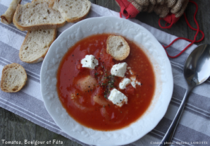 Potage de tomates et à la féta - Ophélie LAMOTTE Diététicienne Nutritionniste
