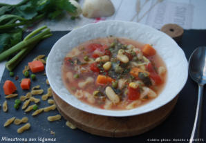 Potage Minestrone aux légumes - Ophélie LAMOTTE Diététicienne Nutritionniste